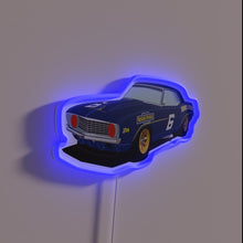 Charger l&#39;image dans la galerie, Electric nostalgia: Neon &#39;69 Z28 Trans Am muscle car emblem.