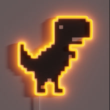 Charger l&#39;image dans la galerie, 8-bit Dino neon sign – a nostalgic tribute to the offline Chrome game.
