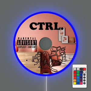 SZA "CTRL" Disc CD mirror with RGB LED