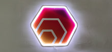 Charger l&#39;image dans la galerie, HEX Crypto Hexagon Logo RGB neon led