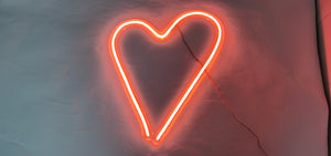 Heart neon sign