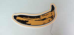 Wall neon Banana printed