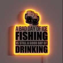 Charger l&#39;image dans la galerie, Neon Sign for Rebellious Anglers and Beer Enthusiasts at Night