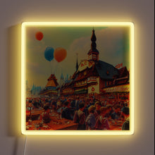 Charger l&#39;image dans la galerie, Harmonious Gathering of People in Vibrant Colorful Neon Light Display