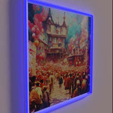 Charger l&#39;image dans la galerie, Neon lit harmony symbol wall decoration for modern living spaces.