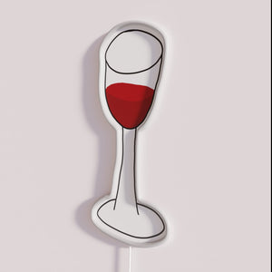 Unique RGB colored neon bar decor for wine lovers ambiance
