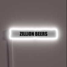 Charger l&#39;image dans la galerie, Vibrant RGB neon beer sign with illuminated zillion font display.