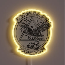 Charger l&#39;image dans la galerie, Embracing hope and freedom with vibrant neon lights ablaze