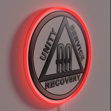 Charger l&#39;image dans la galerie, Vibrant AA symbol in bold white LED neon lighting design