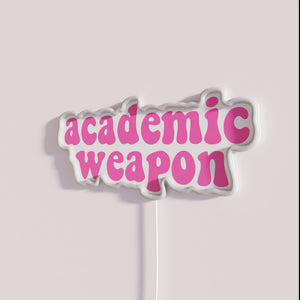 Neon Academic Decor RGB Sign with Inspirational Learning Motivation Quotes