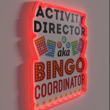 Charger l&#39;image dans la galerie, Activities Director AKA Bingo Master or Queen in bold neon