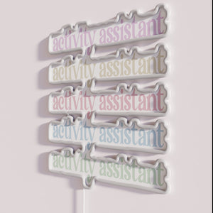 Neon Activity Assistant Professional Week Desk Decoration Gift Sign Illumination