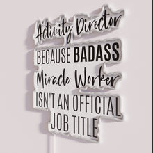 Charger l&#39;image dans la galerie, Neon Sign Humor for Unconventional Activity Directors and Rebel Leaders Office Decor