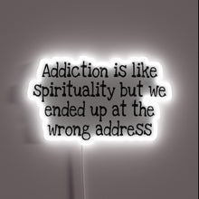 Charger l&#39;image dans la galerie, Addiction as twisted spirituality: misplaced devotion in neon glow.