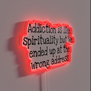 Addiction vs Spirituality: Lost in the Wrong Dimension Sign