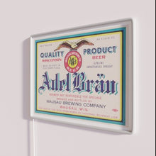 Charger l&#39;image dans la galerie, Modern German beer decor with vibrant RGB lighting effects inside.