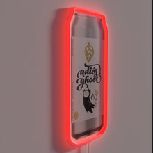 Charger l&#39;image dans la galerie, Neon Adios to Ghosting, Peaceful Breakup Sign with Colorful RGB Lighting
