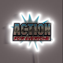Charger l&#39;image dans la galerie, Electric AE logo illuminated in vibrant main RGB neon colors