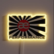 Charger l&#39;image dans la galerie, Customizable AE Performance brand logo with vibrant RGB illuminated accents