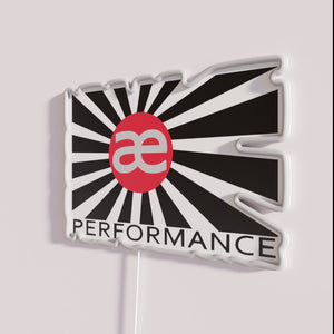 AE Performance RGB Neon Sign with Vibrant Colorful LED Illumination