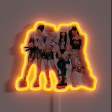 Charger l&#39;image dans la galerie, Neon Aespa Kpop Fan Decorative Sign with Color Changing LED Lights