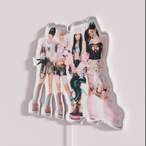 Vibrant Aespa K-Pop Inspired Customizable RGB Neon Wall Sign Decoration