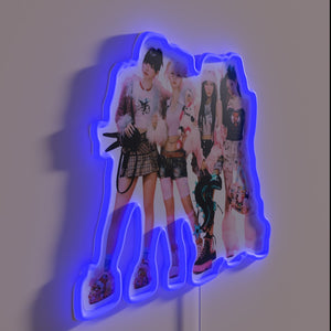 Add vibrant K-pop style to any space with Aespa logo