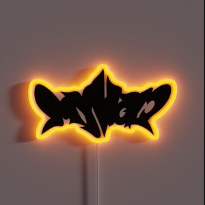 Aesthetic Aespa Music Iconic Neon Sign with Vibrant Colorful Lighting