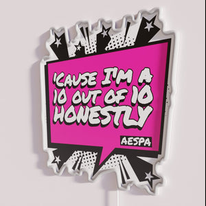 Exclusive Aespa Inspired RGB Neon Sign for K-Pop Enthusiasts Fans