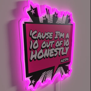 Add an Aespa touch to your space with this quote sign