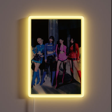 Aespa-themed Supernova LED Neon Sign with Vibrant RGB Lighting Effect