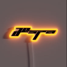 Charger l&#39;image dans la galerie, Aespa Whiplash logo in high-contrast black and neon RGB