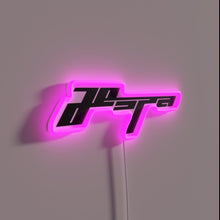 Charger l&#39;image dans la galerie, Aespa Whiplash Black Neon Sign with Vibrant RGB Lighting Effects