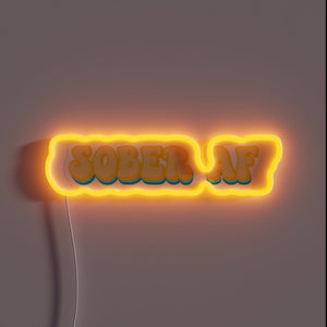 Eye-catching AF RGB Neon Sign for Gaming and Music Enthusiasts