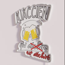Charger l&#39;image dans la galerie, Unique Ajaccio beer enthusiast gifts for men with RGB lighting