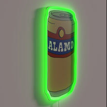 Charger l&#39;image dans la galerie, Electric glow of Texas pride with Alamo Beer logo illuminated