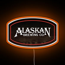 Charger l&#39;image dans la galerie, Alaskan Brewing Logo RGB neon sign orange