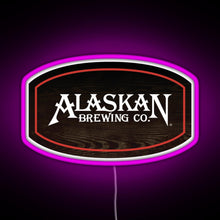 Charger l&#39;image dans la galerie, Alaskan Brewing Logo RGB neon sign  pink