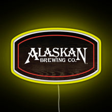 Charger l&#39;image dans la galerie, Alaskan Brewing Logo RGB neon sign yellow