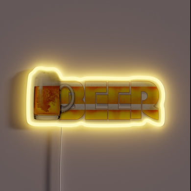 Neon Sign for Beer Enthusiasts and Party Lovers at Night