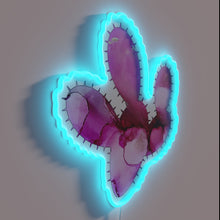 Charger l&#39;image dans la galerie, Vibrant Prickly Pear Cactus Neon Sign in Rich Bold Colors