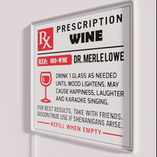 Charger l&#39;image dans la galerie, Colorful Neon Bar Decor with Prescription Bottle Shaped Wine Sign