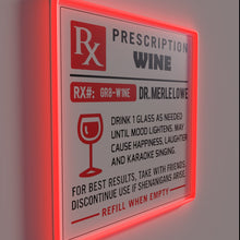 Charger l&#39;image dans la galerie, Neon Liquor Prescription Sign with Wine and RGB Color Options