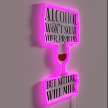 Charger l&#39;image dans la galerie, Satirical home decor sign with bold RGB LED lighting.