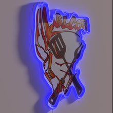 Charger l&#39;image dans la galerie, Vibrant Alcor BBQ LED Neon Sign with Color-Changing RGB Accents