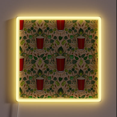 Vibrant RGB Neon Sign for Ale Beer Garden Bar Ambiance.