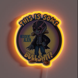 Unique Alien-Themed Neon Sign Perfect Christmas Gift for Fans Everywhere.