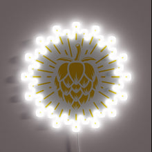 Charger l&#39;image dans la galerie, Eye-catching RGB LED Sign featuring supreme hops beer design.