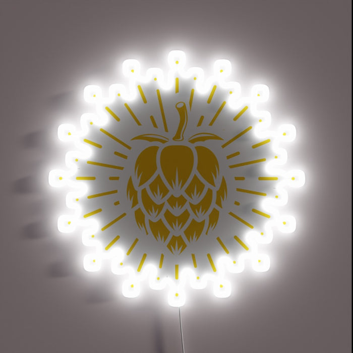 Eye-catching RGB LED Sign featuring supreme hops beer design.