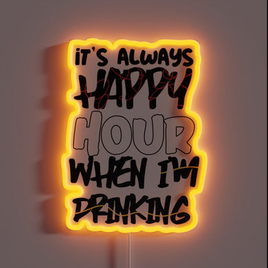 Vibrant RGB Neon Sign for Home Bars and Entertainment Spaces.